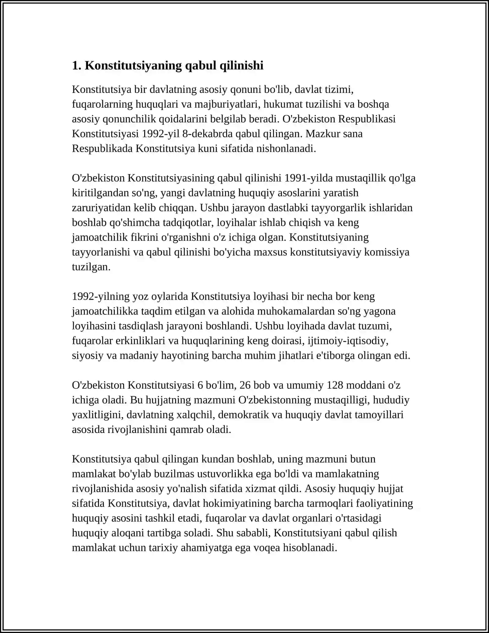 MUSTAQILLIK YILLARIDA DAVLAT BOSHQARUVI TIZIMIDA AMALGA OSHIRILGAN ISLOHOTLAR 3