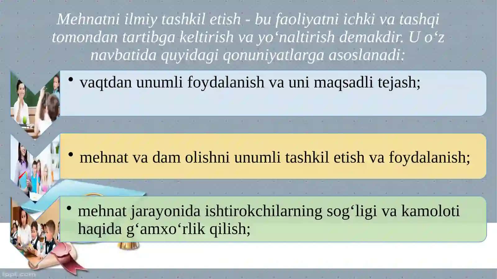 O’QITUVCHI MEHNATINI ILMIY ASOSDA TASHKIL ETISH. O’QITUVCHI PEDAGOGIK FAOLIYATIDA KASBIY REFLEKTSIYANING O’RNI 3