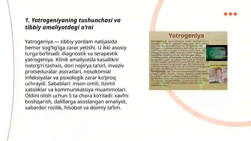 Hozirgi zamon tibbiyotida yatrogeniya muammolari 3