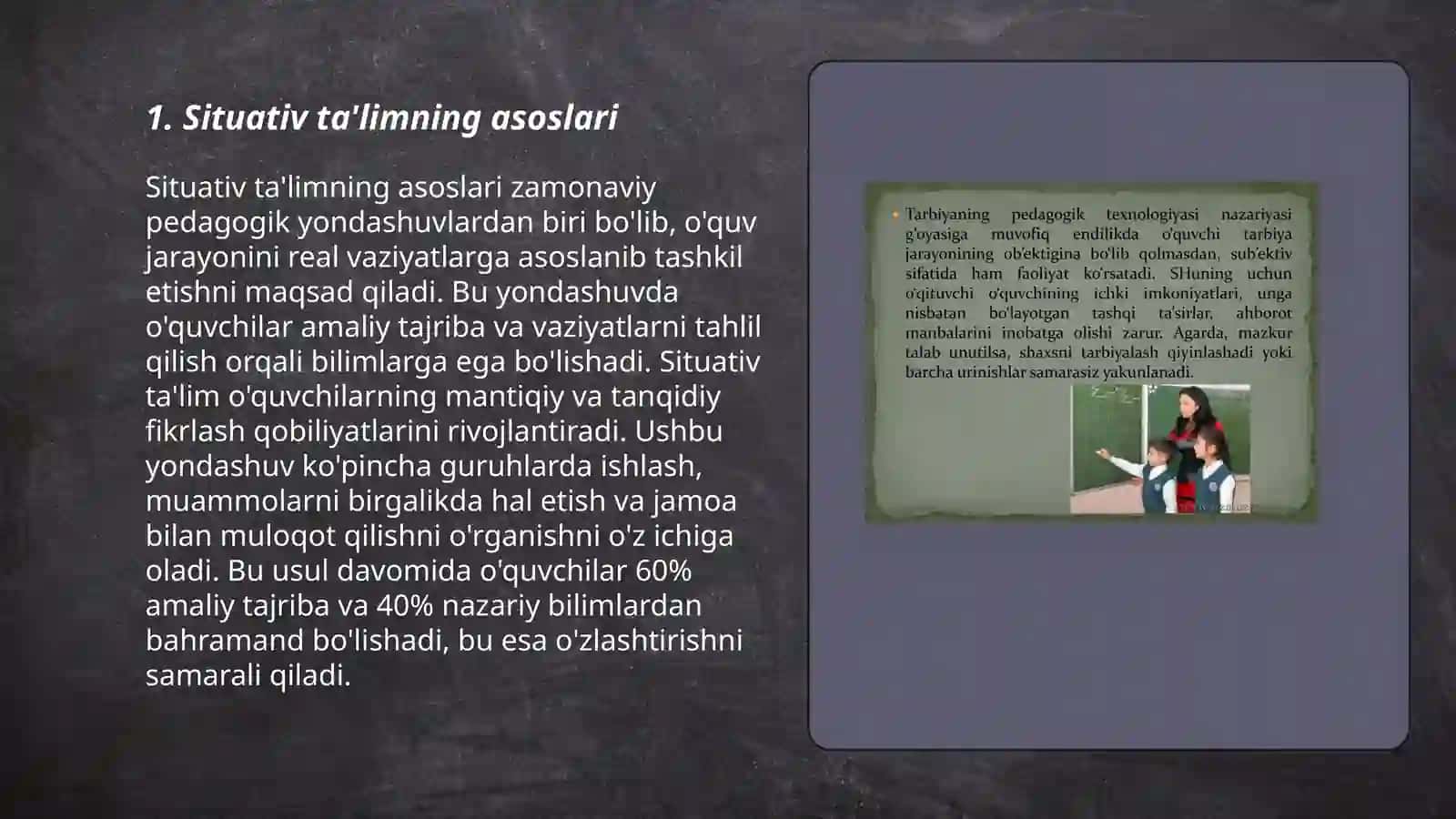 Situativ ta'limning asoslari 3