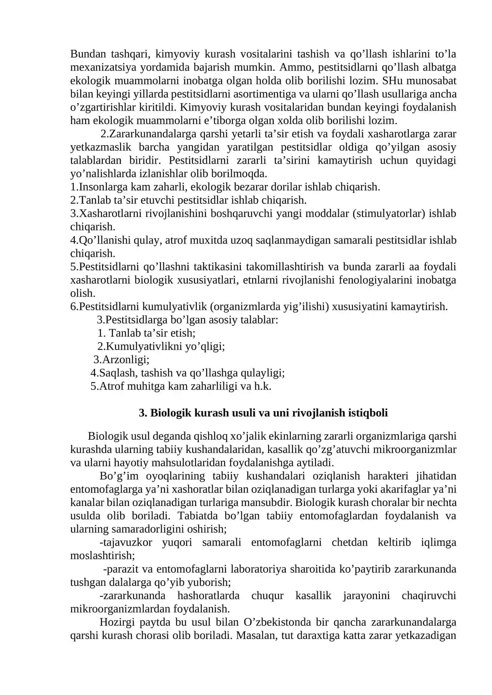 Zararkunandalarga qarshi uyg’unlashgan kurash tizimi 3