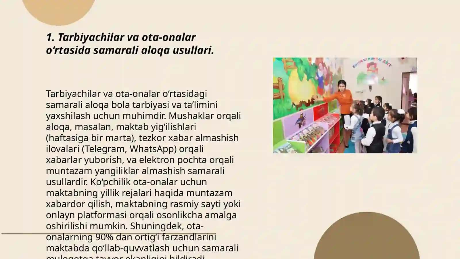 Maktabgacha ta'lim tashkilotlarida tarbiyachining ota-onalar bilan hamkorligi 3