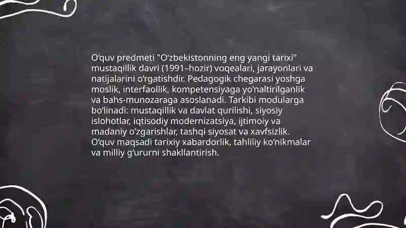O‘zbekistonning eng yangi tarixi 3