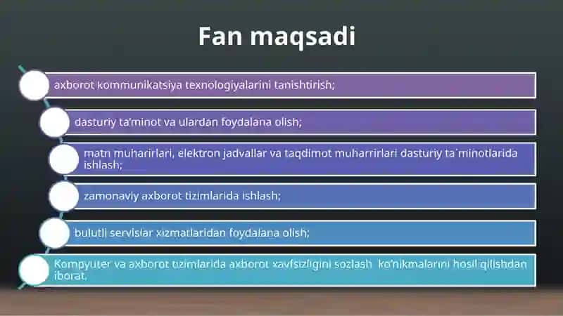 Zamonaviy axborot-kommunikatsiya texnologiyalari 3