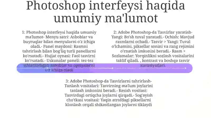 Adobe Photoshop Dasturida Tasvirlar Hosil Qilish Va UlarniTahrirlash 3