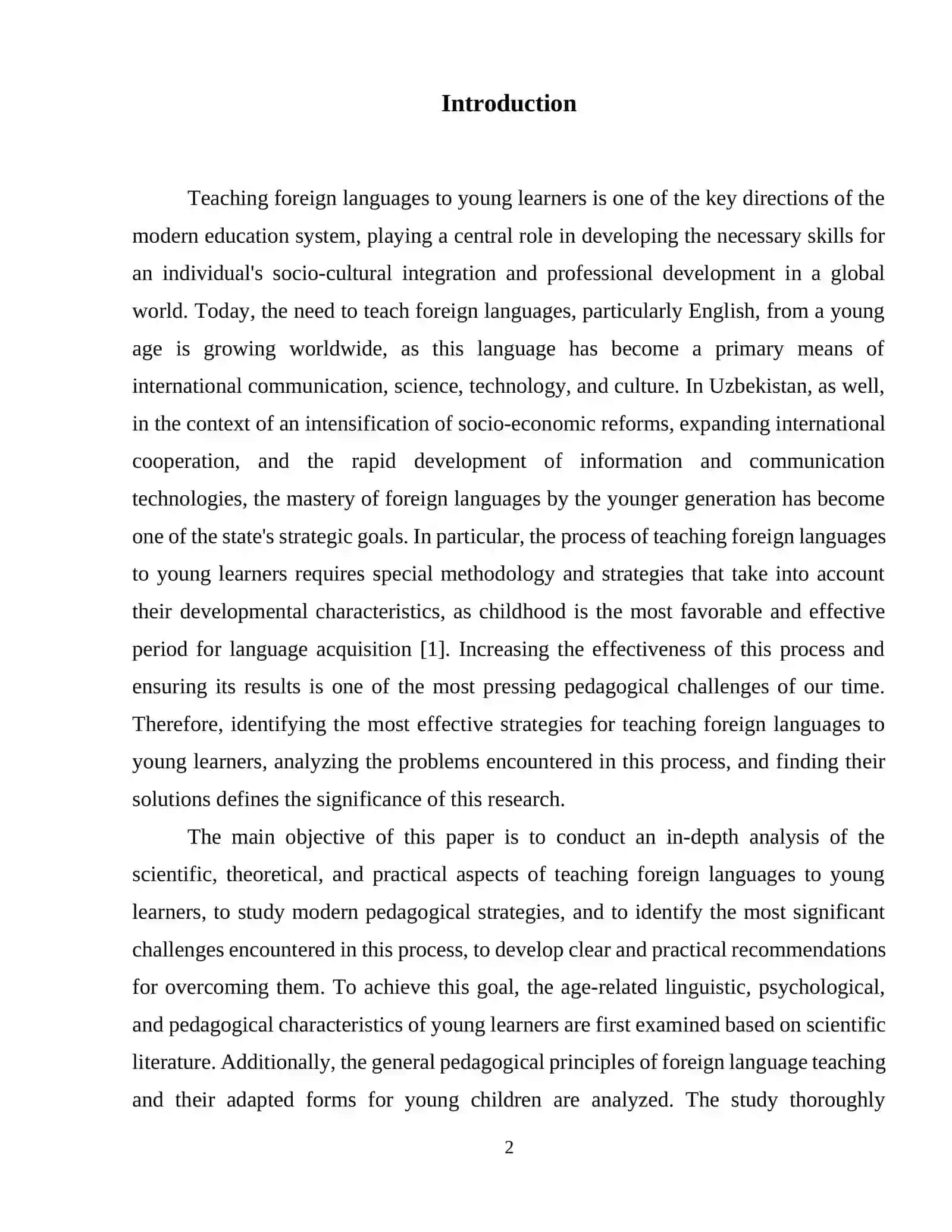 Teaching foreign languages to young learners: strategies and challenges 3