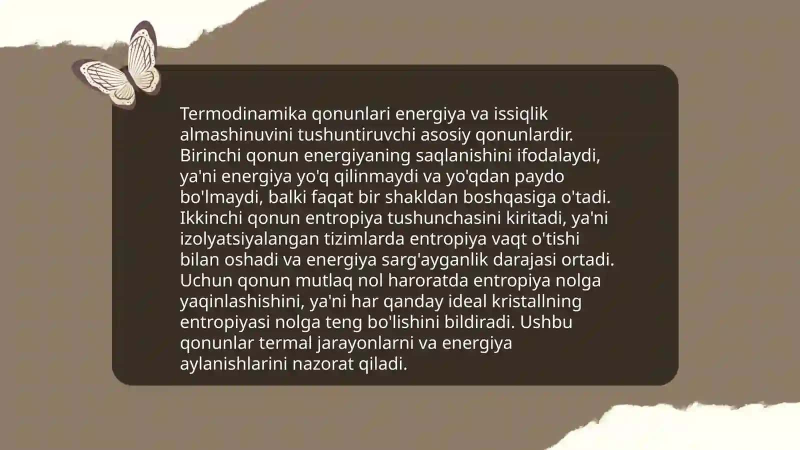 Termodinamika va uning tibbiyotdagi ahamiyati 3