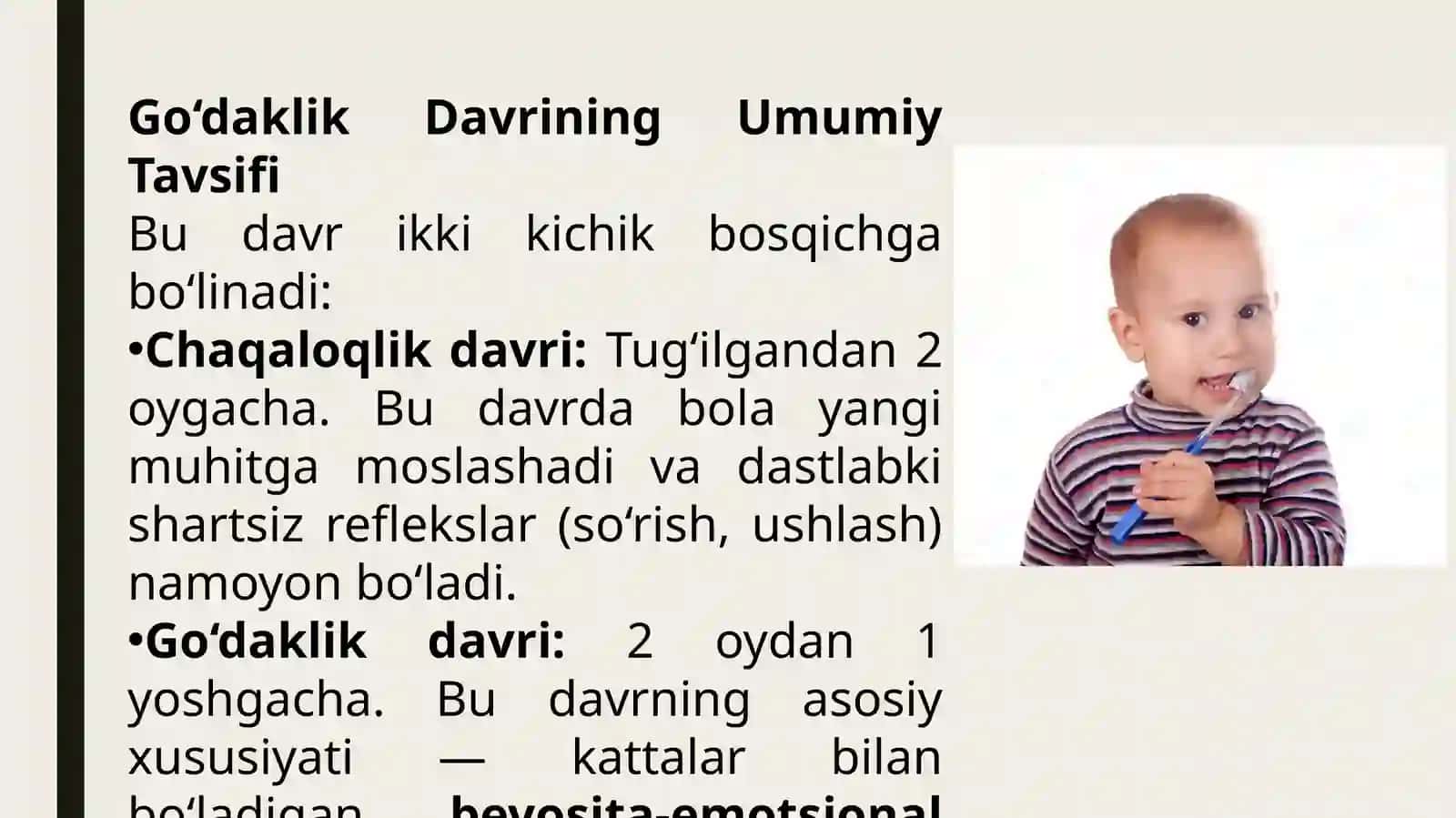 Go‘daklik davrida harakat funksiyalari va predmetlar bilan harakatlanishni rivojlanishi 3