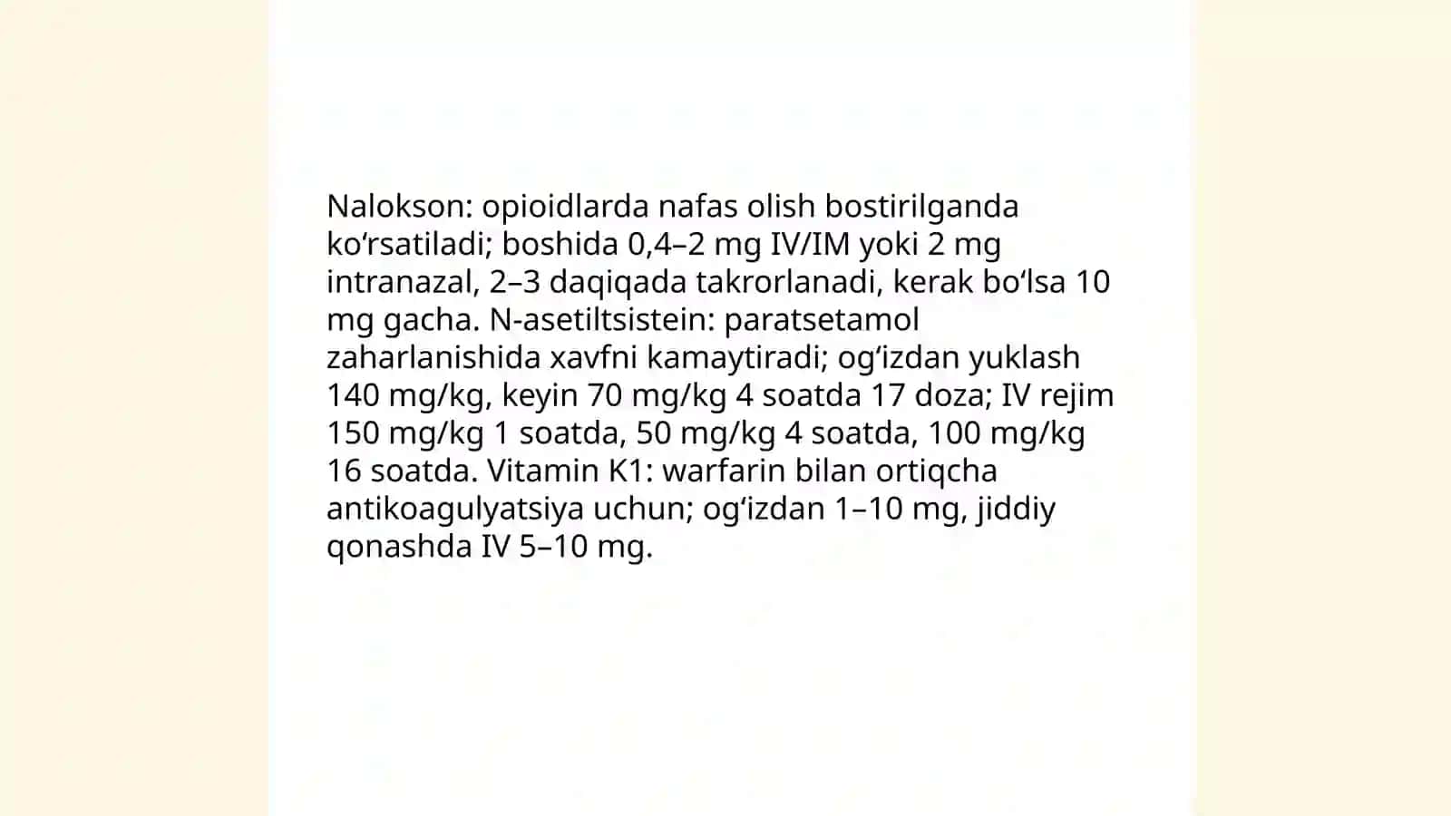 Dori vositalaridan o‘tkir va surunkali zaharlanishlar 3