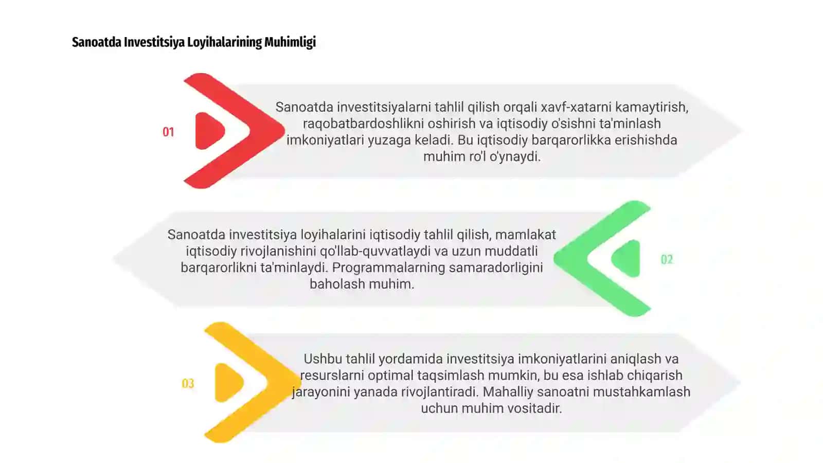 Sanoatda Investitsiya Loyihalarining Muhimligi 3