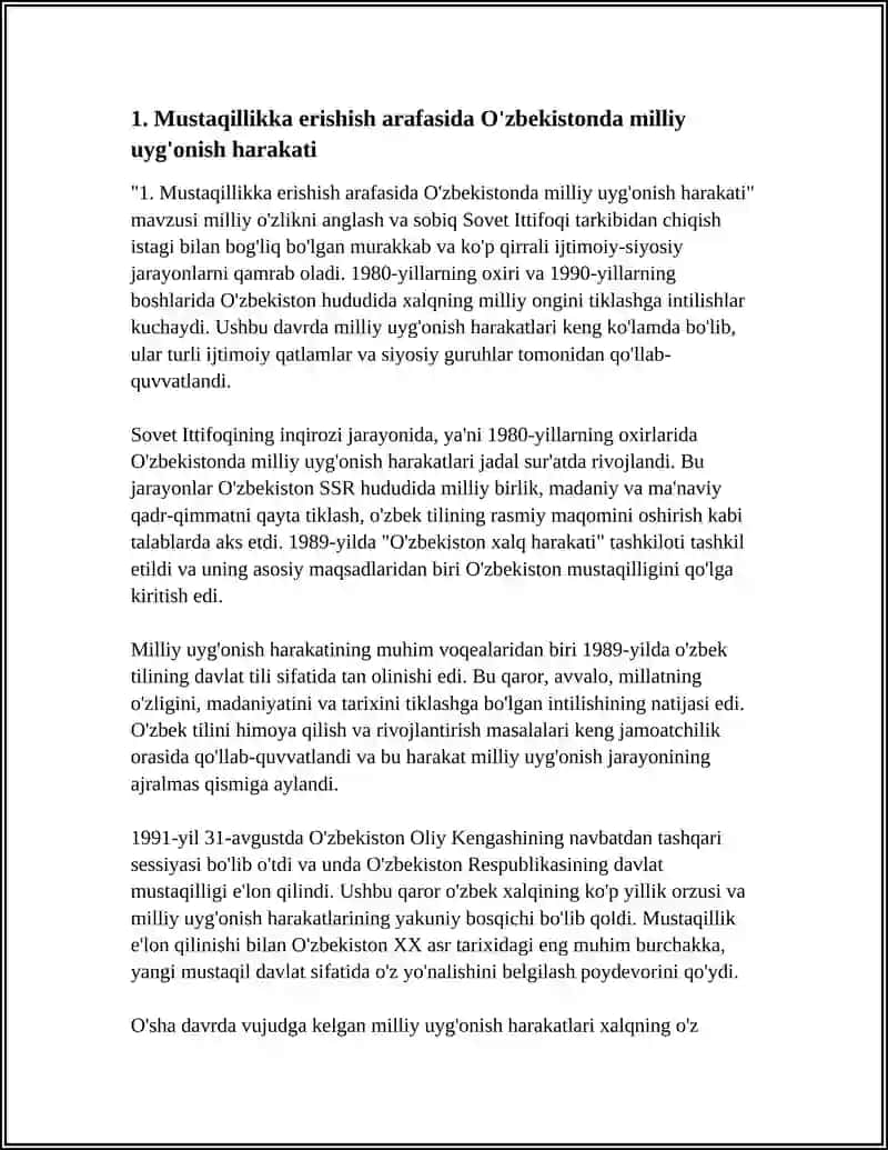 MUSTAQILLIKKA ERISHISH ARAFASIDA ÓZBEKISTONDAGI IJTIMOIY-SIYOSIY JARAYONLAR 3