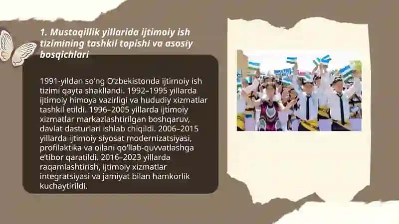 Mustaqillik Yillarida Ijtimoiy Ish Tizimining Shakllanishi va Rivoji 3