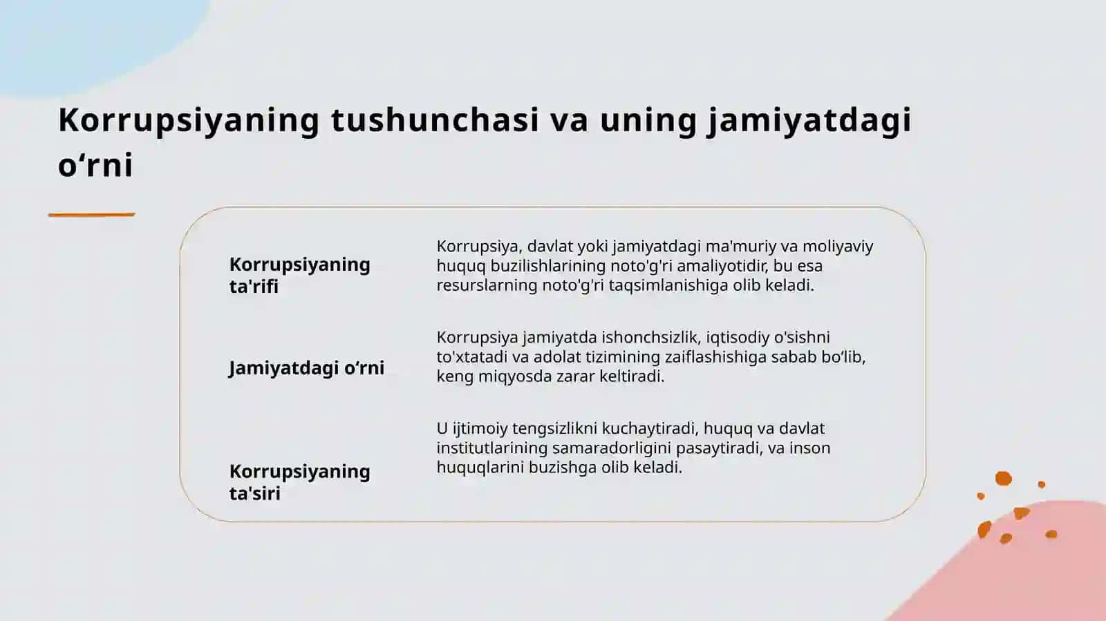 Korrupsiyaning mohiyati, oqibatlari va unga qarshi kurash mexanizimlari 3