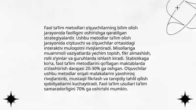 Faol ta’lim metodlari 3