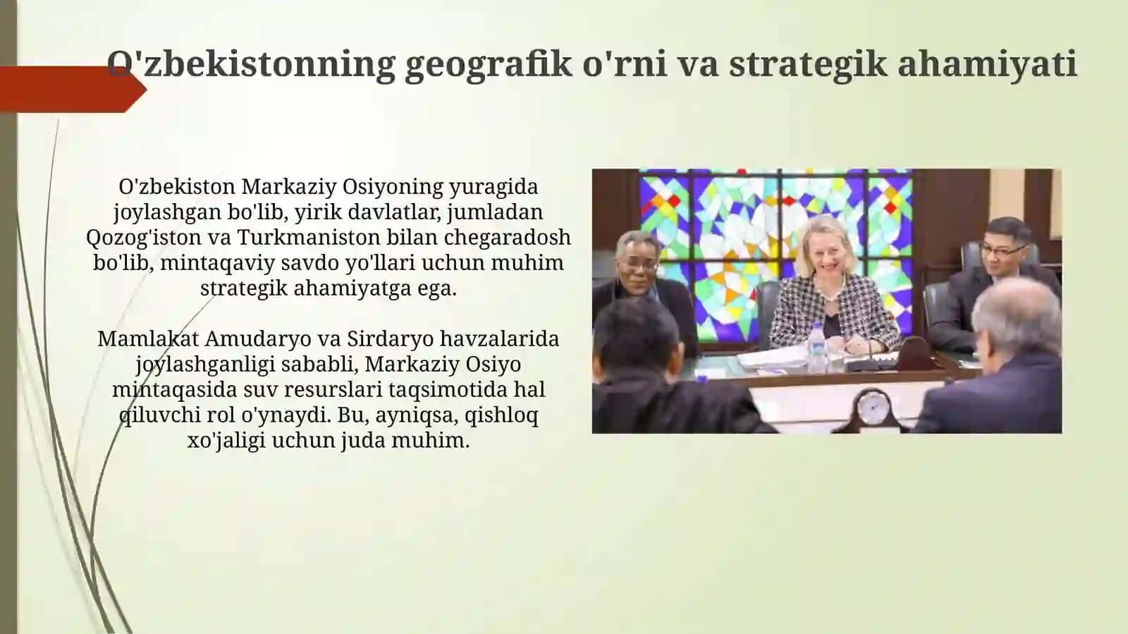 O'zbekistonning Markaziy Osiyoda tinchlik va barqarorlikni ta'minlashdagi roli 3