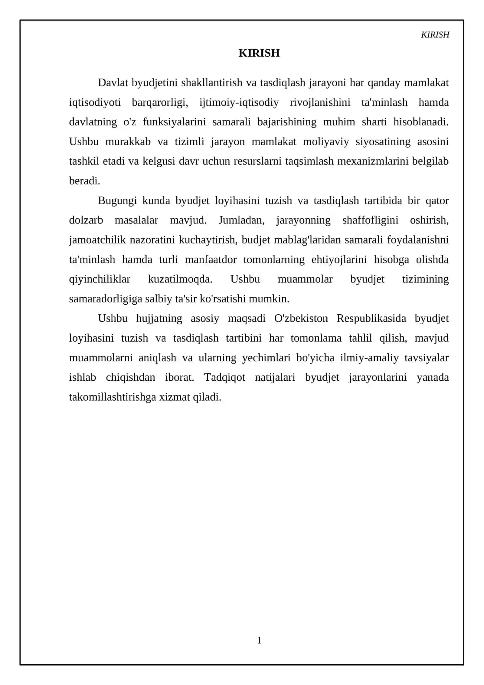 Byudjet loyihasini tasdiqlash va ijro etish bosqichlari 3