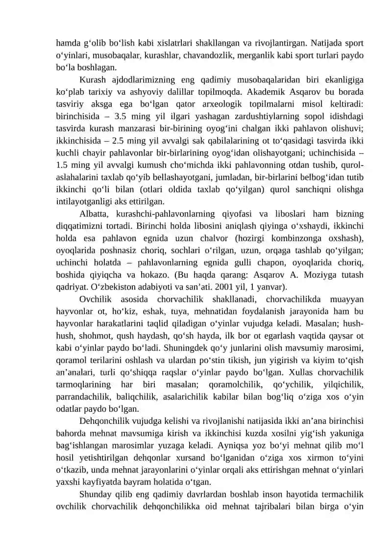 Sport o‘yinlari, musobaqalar va tadbirlar tarixi 3