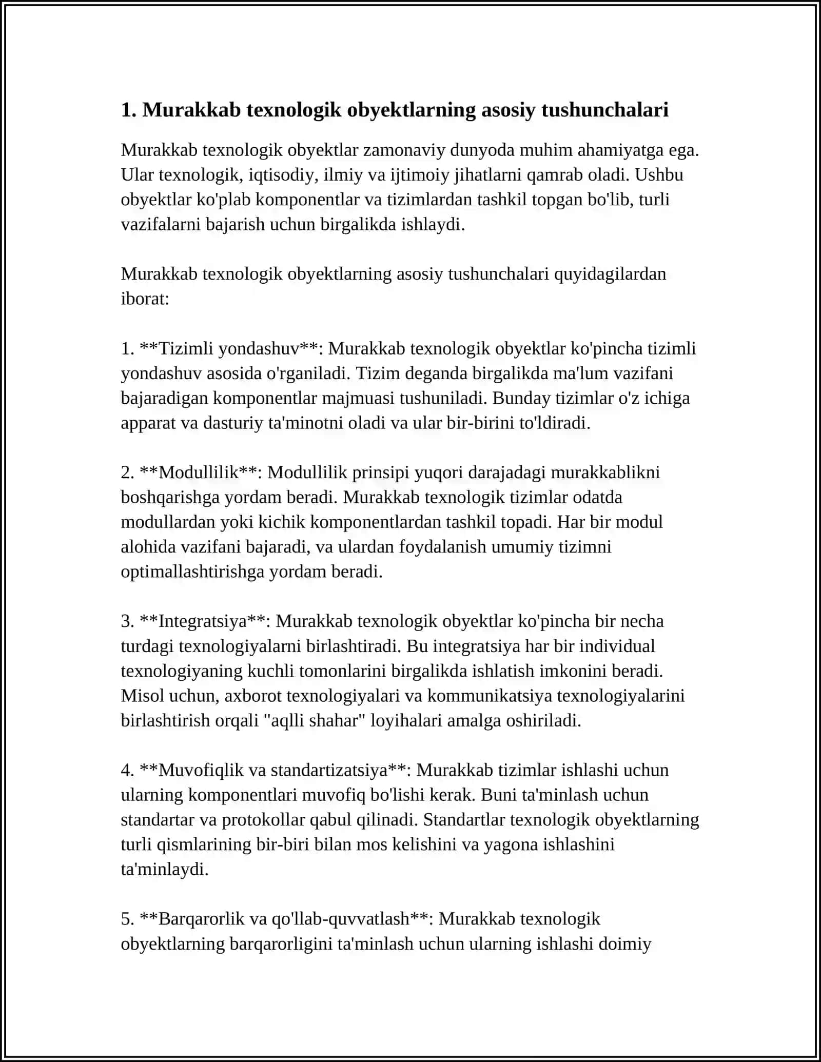 MURAKKAB TEXNOLOGIK OBYEKTLARNI IMITATSION MODELLARINI QURISH 3