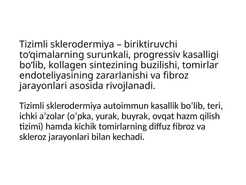 Tizimli sklerodermiya 3