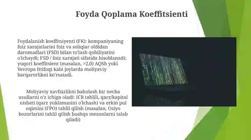 Xo'jalik yurituvchi subyektlar moliyaviy xavfsizligini baholash usullari va mezonlari 3