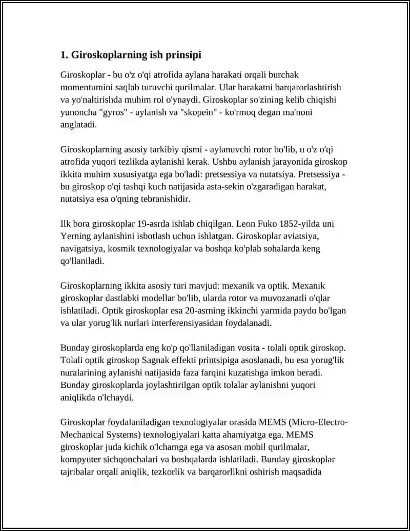 Giroskoplarning ish prinsipi 3