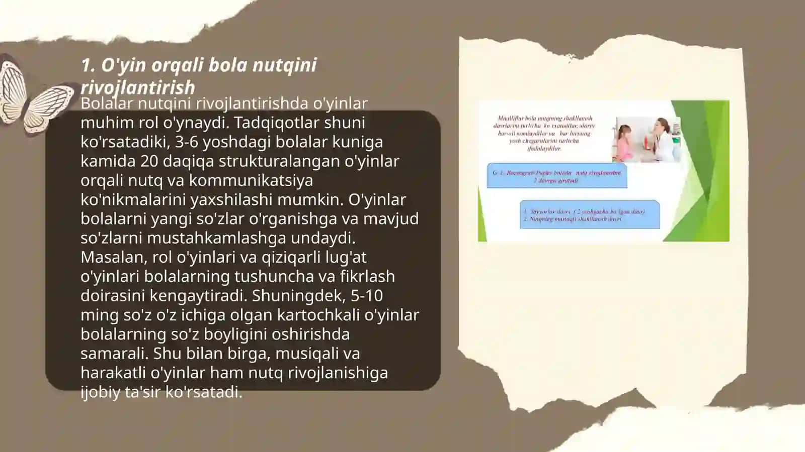 Bola nutqining rivojlanishida oyinning axamiyati 3