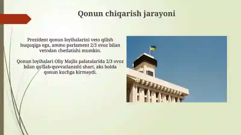 Konstitutsiyada Davlat Hokimiyati Va Boshqaruv Tizimiga Oid Muhim Demokratik Oʻzgarishlar 3