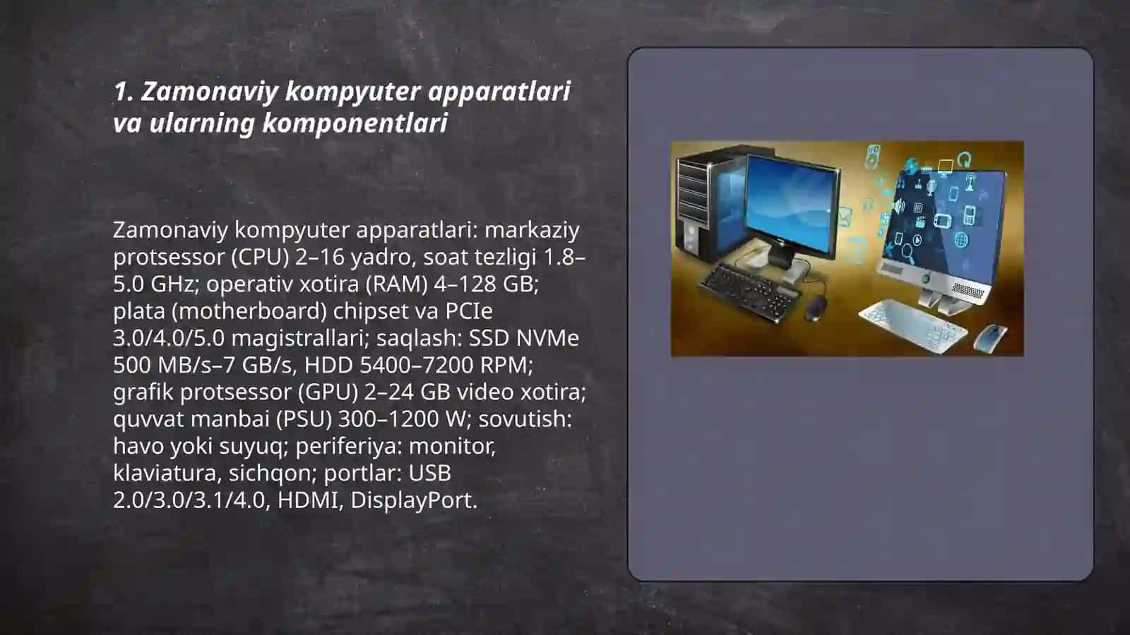 Zamonaviy texnik vositalar va kompyuter dasturiy taʼminoti 3