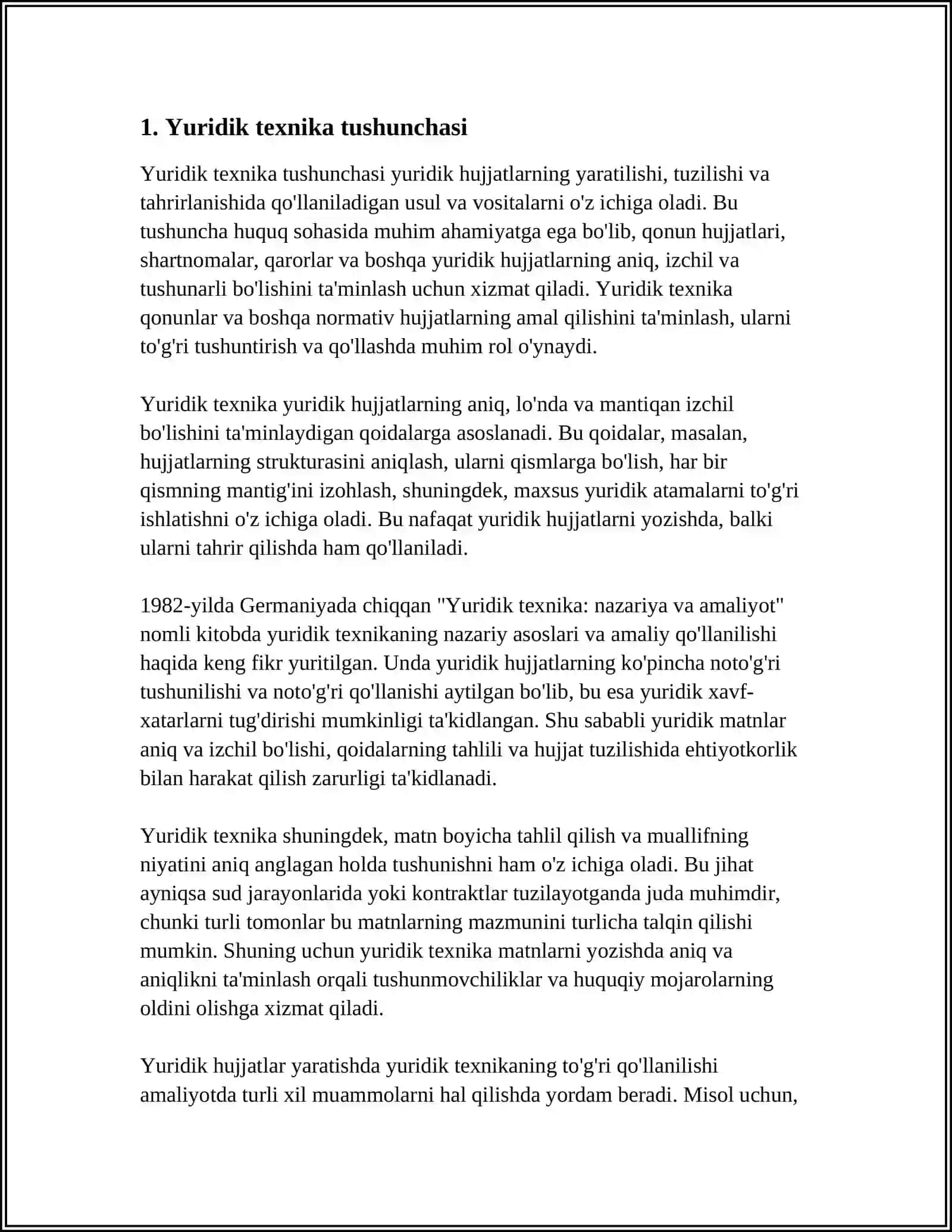 YURIDIK TEXNIKA TUSHUNCHASI VA TURLARI 3