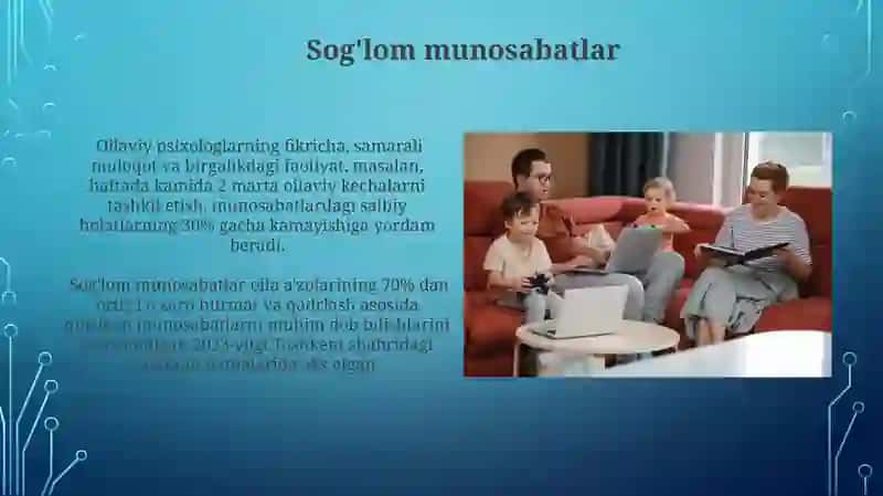 Zamonaviy oilaning xususiyatlari 3