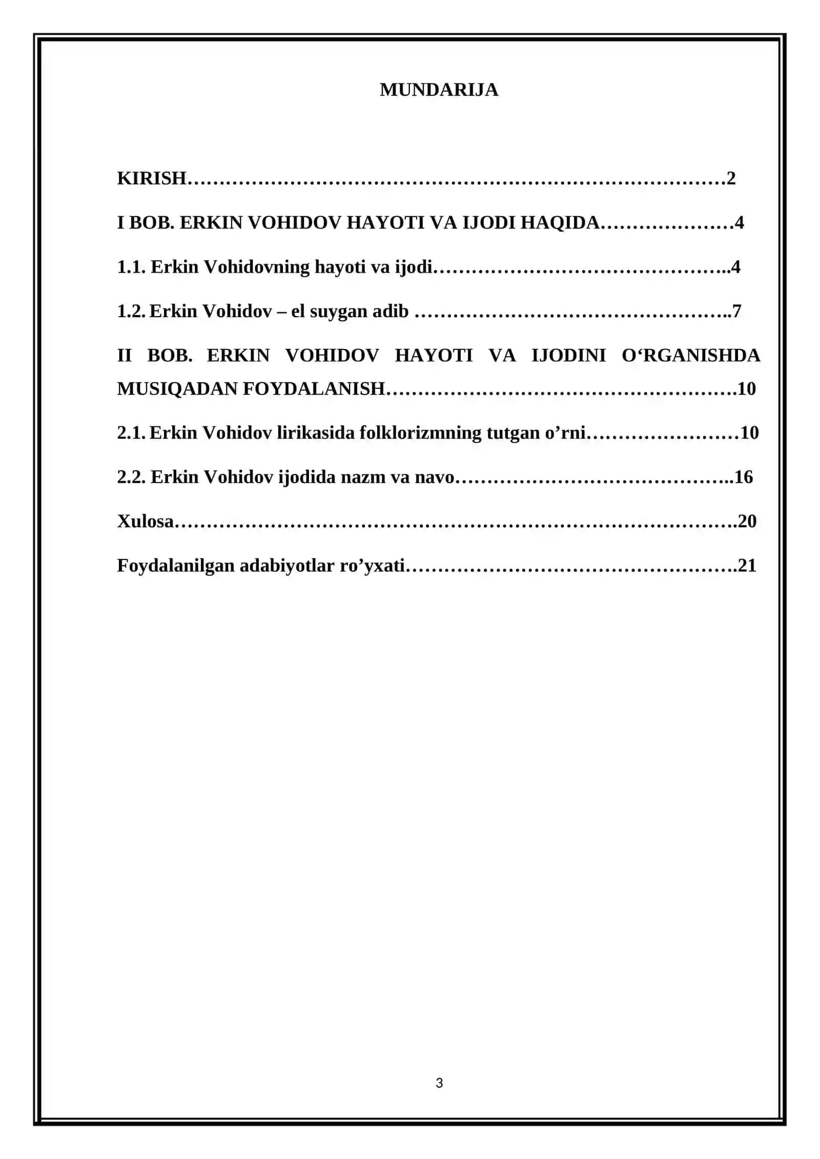 Erkin Vohidov hayoti va ijodini o’rganishda musiqadan foydalanish 3