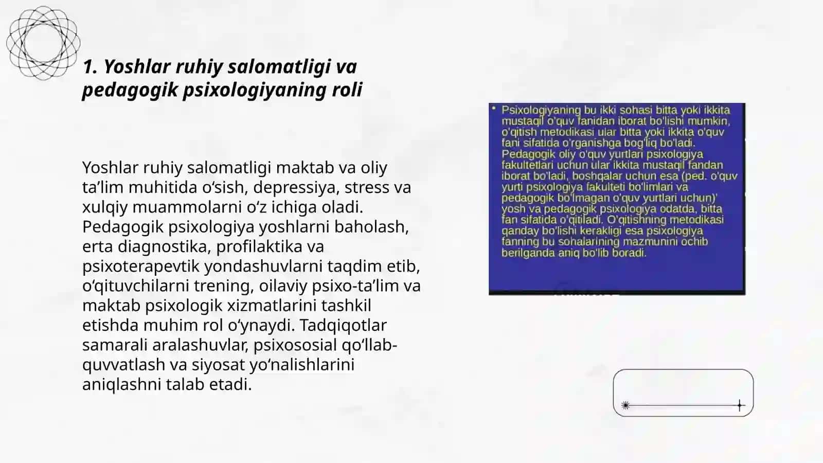 Yosh va pedagogik psixologiya fanining tadqiqot sohasi va muammolari 3