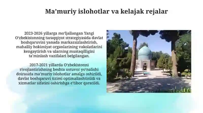 Oʻzbekistonning mamuri hududi tuzilushi 3