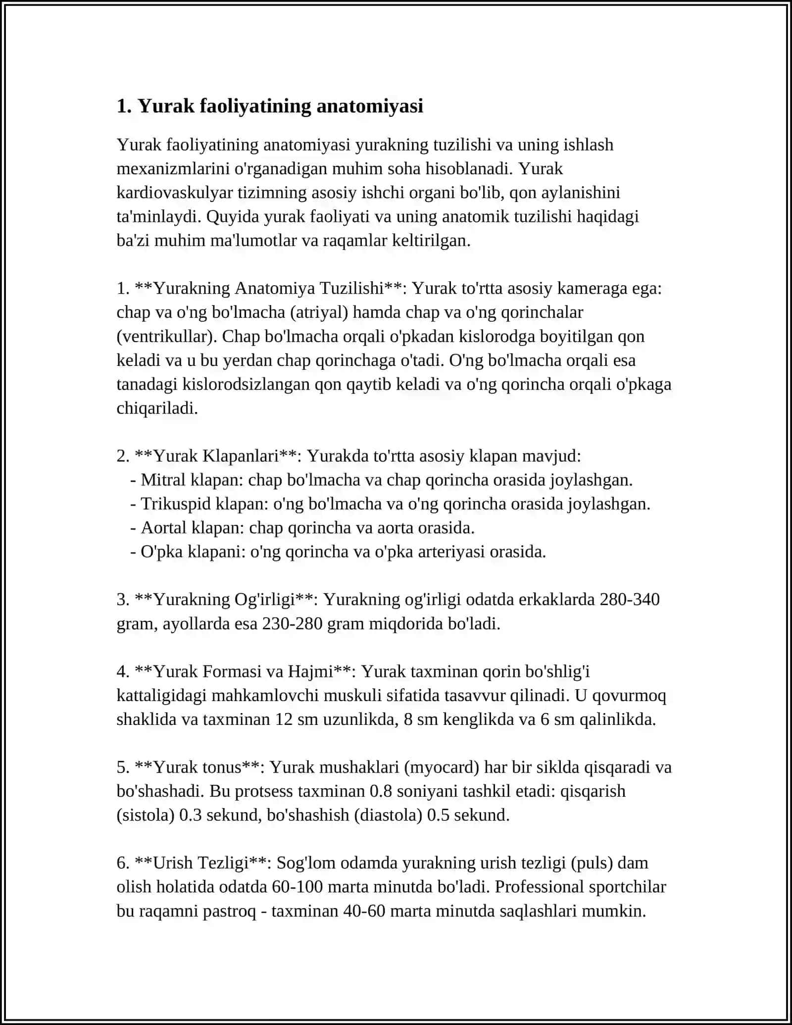 YURAK FAOLIYATINING ÓZIGA XOSLIGI 3