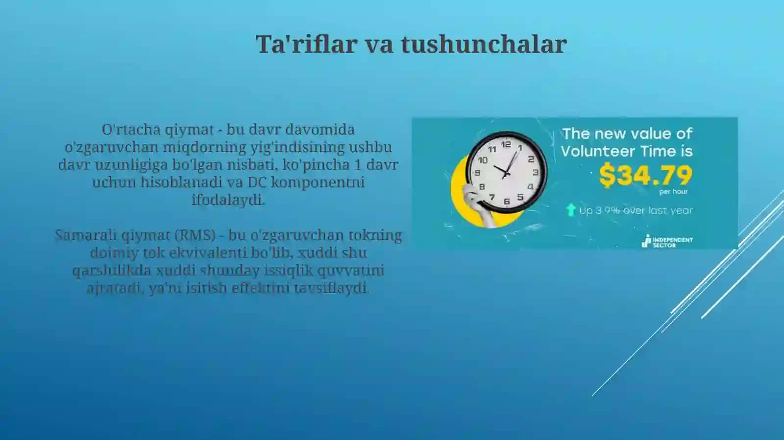 Effektiv va oʻrtacha qiymatlar 3