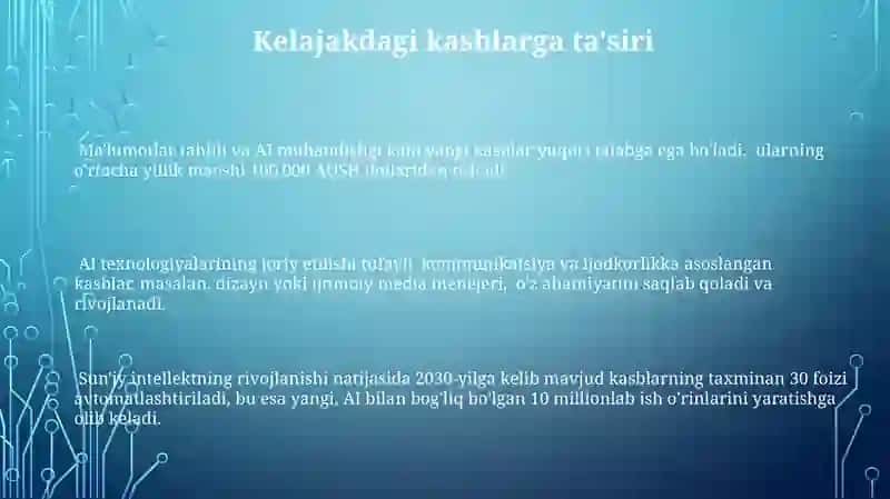 Sun'iy intellekt va kelajak kasblari 3