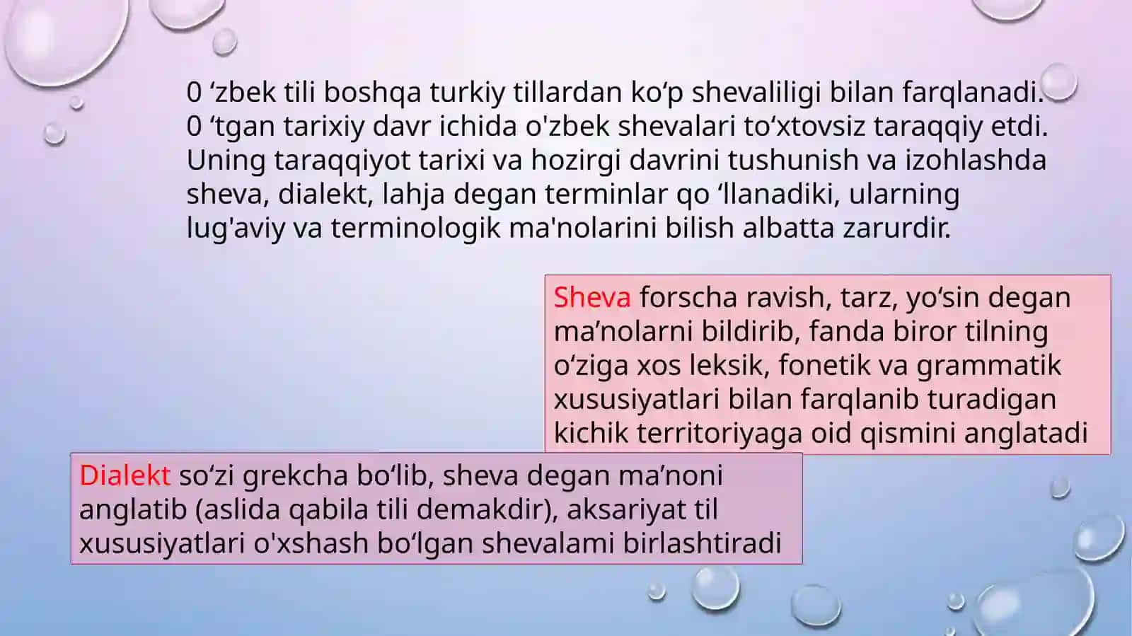 O 'zbek xalq shevalarining o 'rganilish tarixi 3