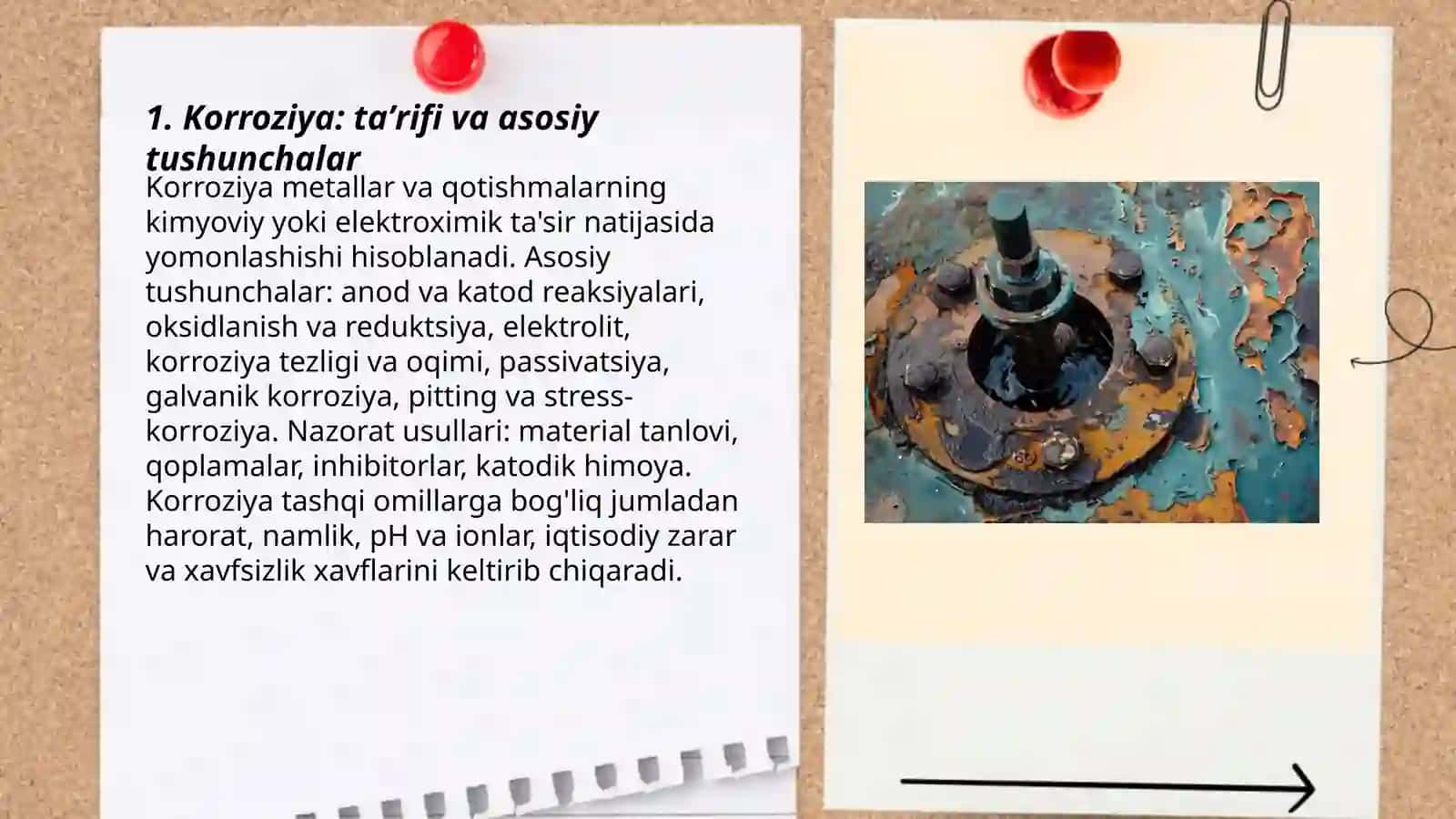 Korroziya: taʼrifi va asosiy tushunchalar 3
