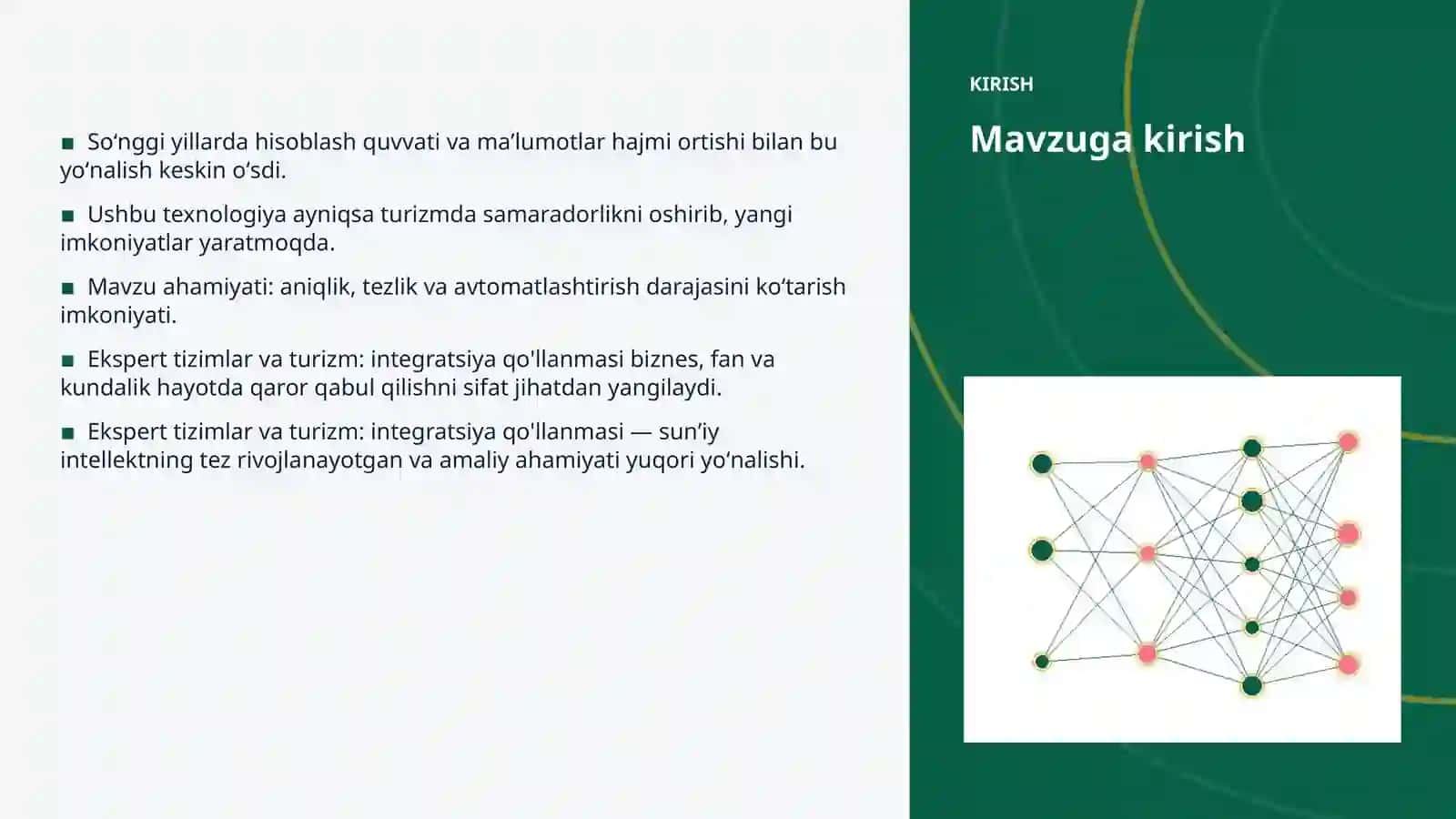 Ekspert tizimlar va turizm: integratsiya qo'llanmasi 3
