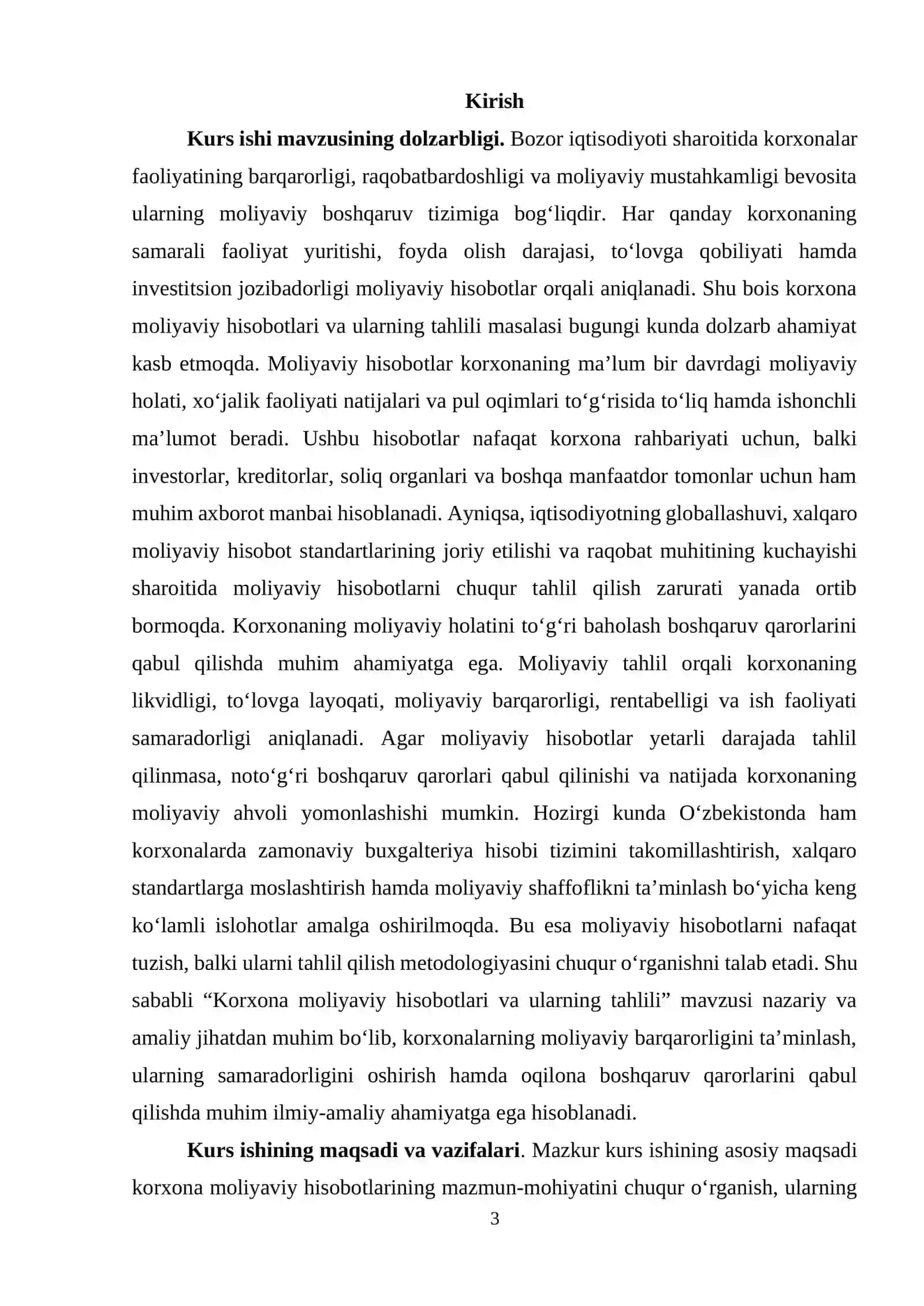 KORXONA MOLIYAVIY HISOBOTLARI VA ULARNING TAHLILI 3