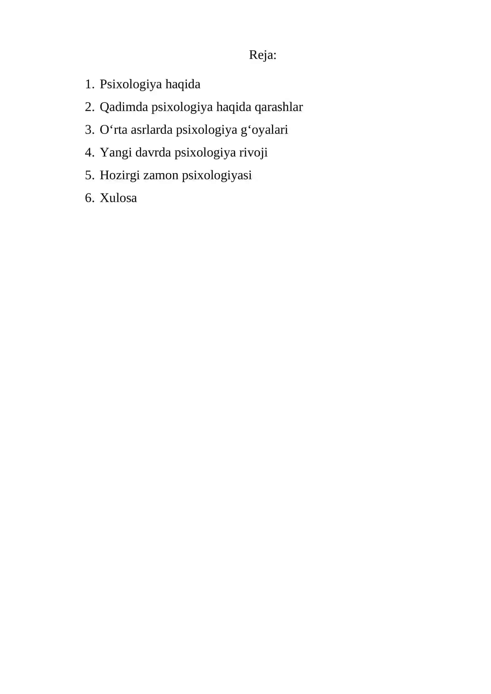 Psixologiyaning predmeti haqidagi tasavvurlar rivojlanishining asosiy bosqichlari 3