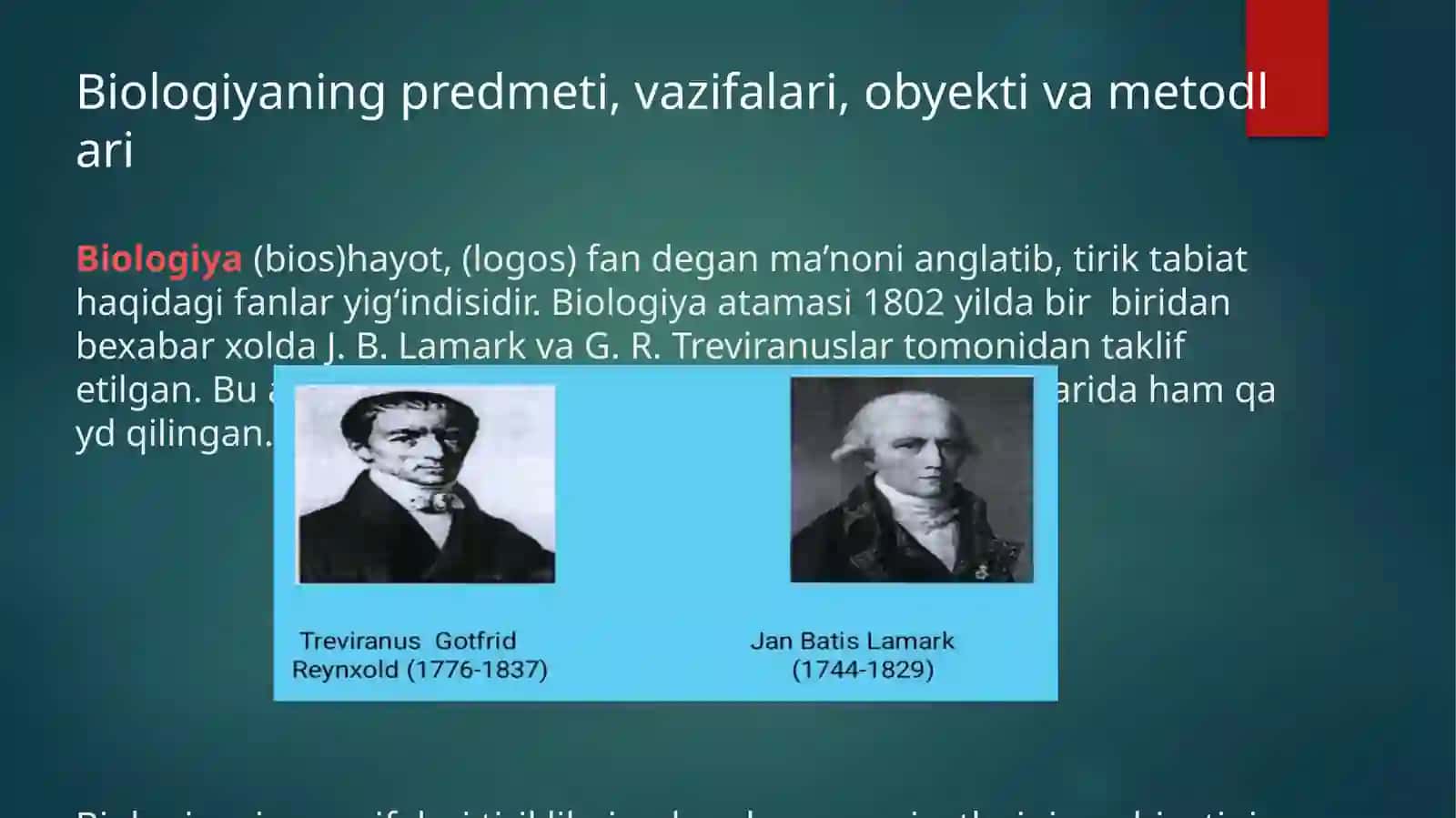 Tibbiy ta’lim tizimida biologiyaning tutgan o‘rni. Odamning biosotsial tabiati. Sрifokor tayyorlashda biologiyaning roli. 3