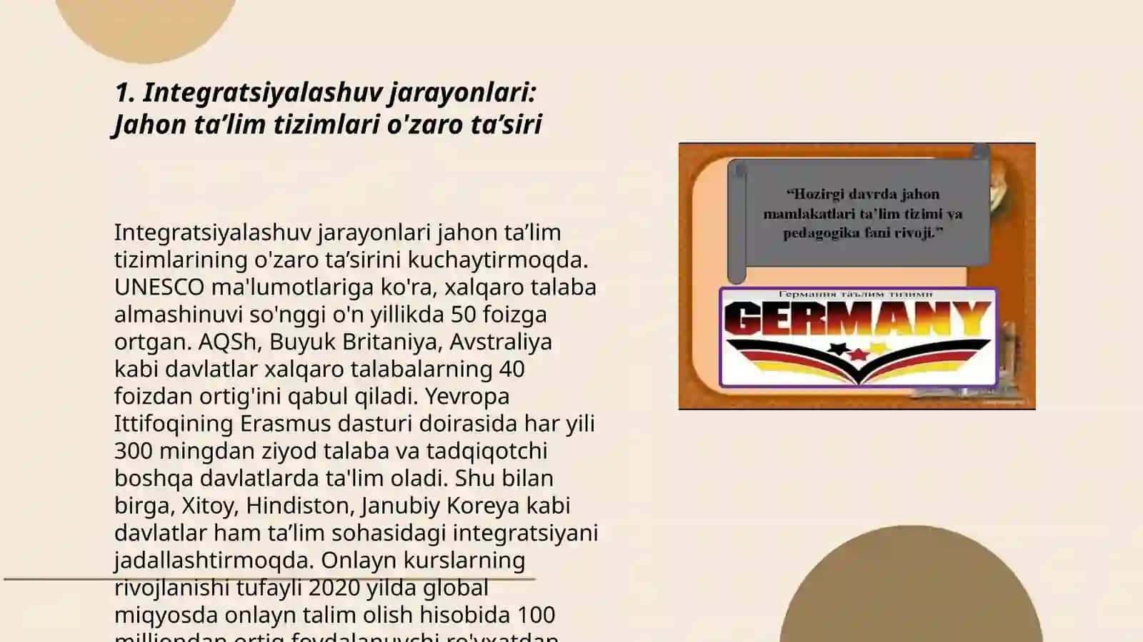 Integratsiyalashuv jarayonlari 3