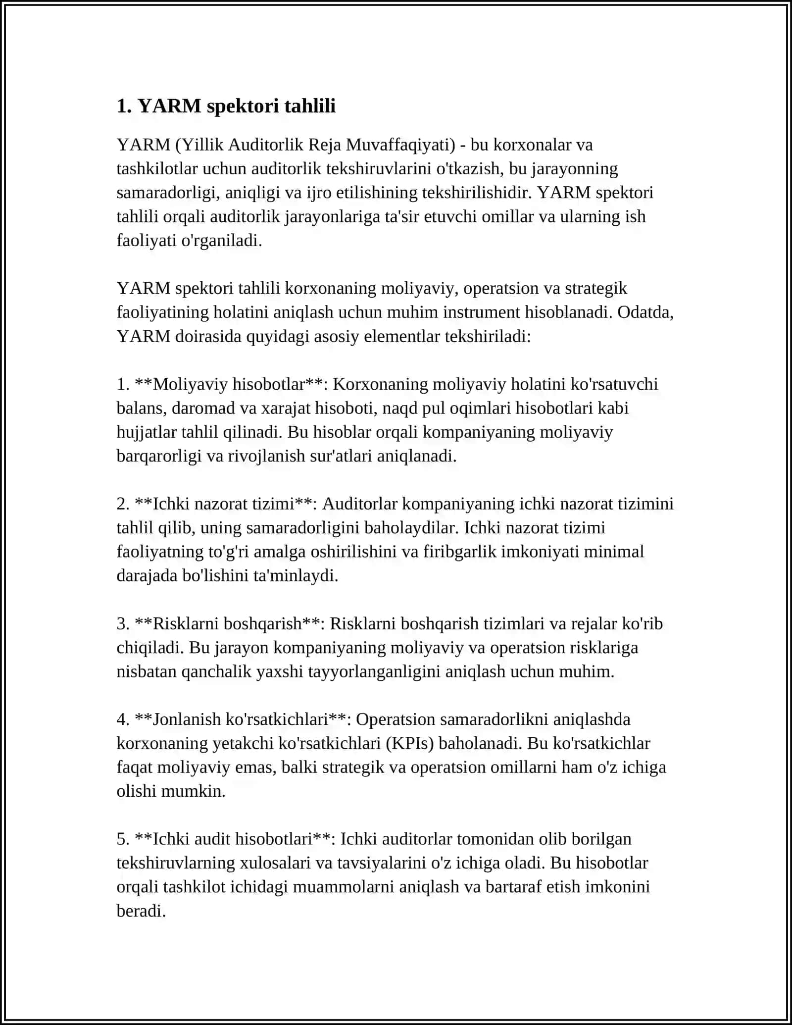 YARM SPEKTORLARI 3