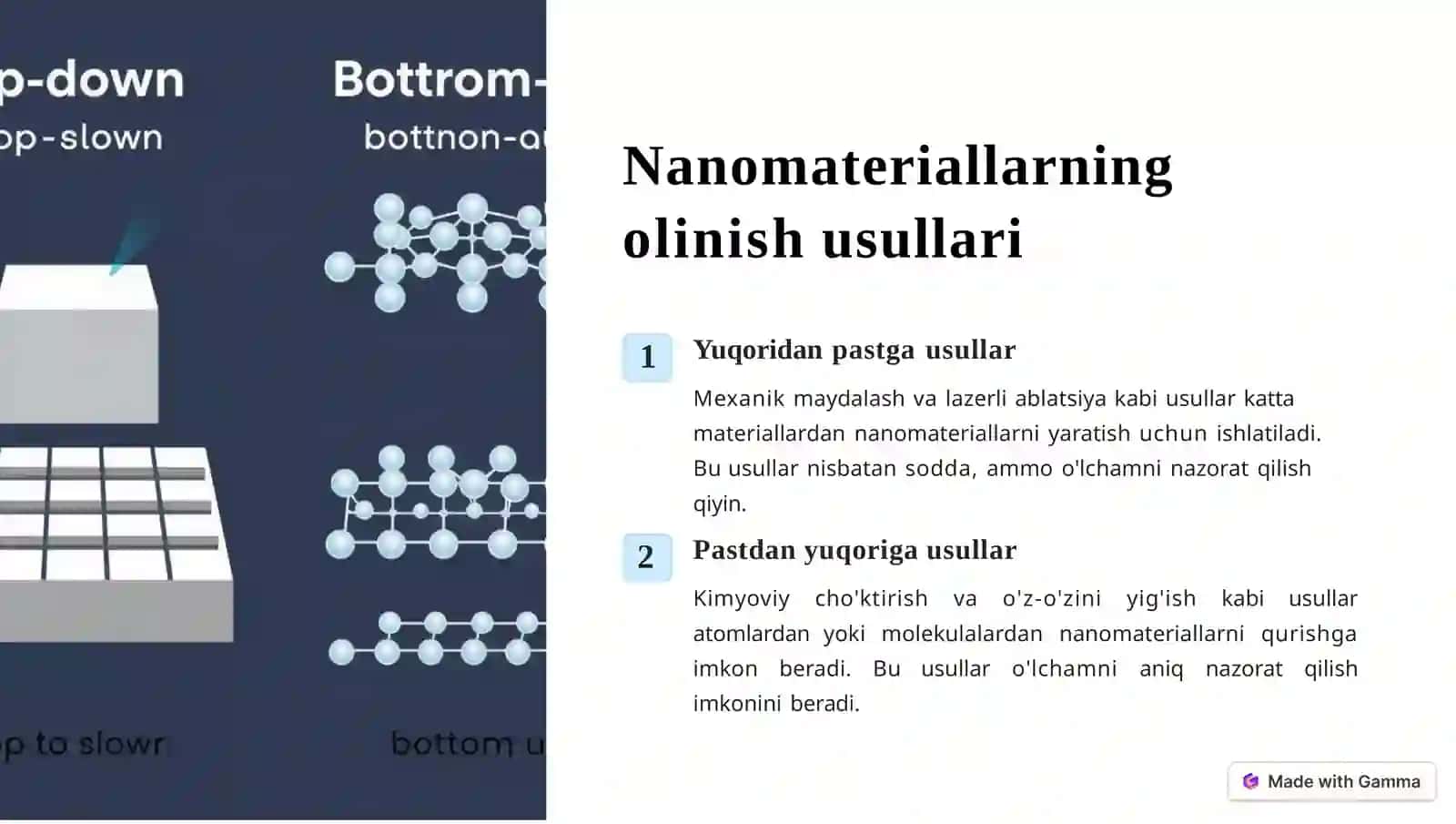 Nanotexnologiya asosida olingan materiallar xossalarini organish 3