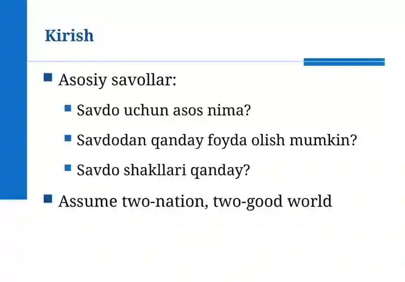 Qiyosiy ustunlik qonuni 3