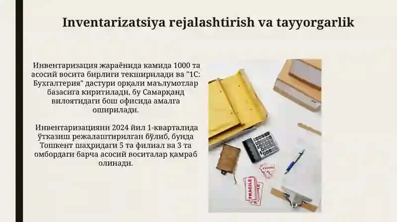 Asosiy vositalarni inventarizatsiya qilish hisobi 3