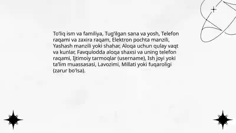 Psixologik maslahat mijozi haqida maʼlumot toʻplash 3