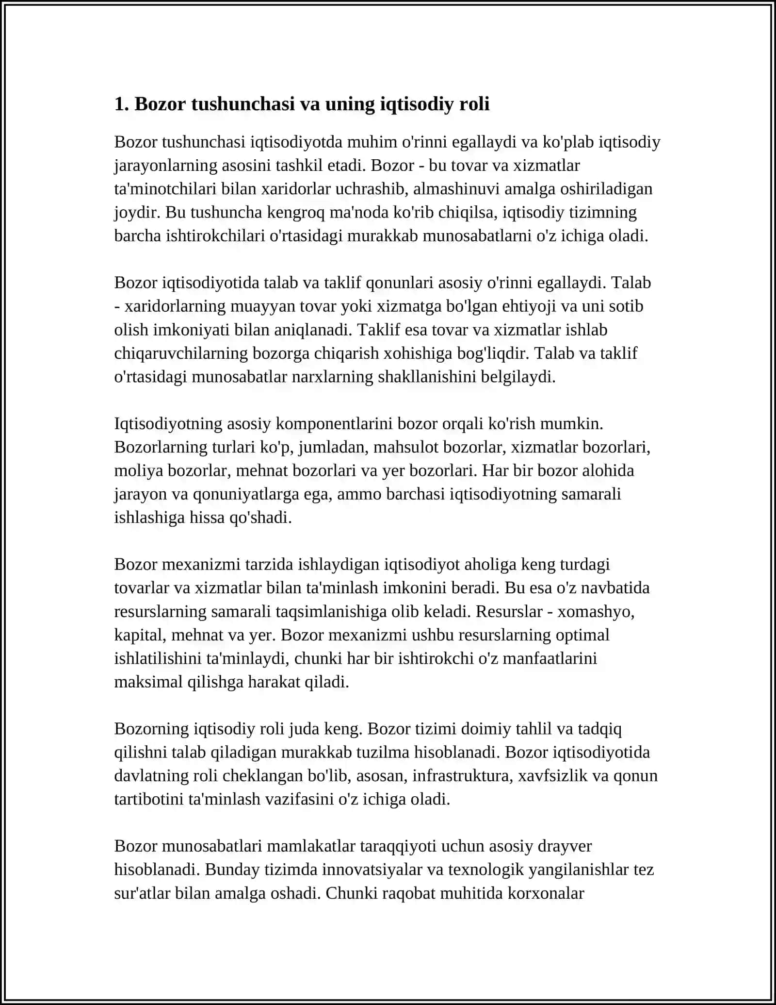 BOZOR VA BOZOR TURLARI 3