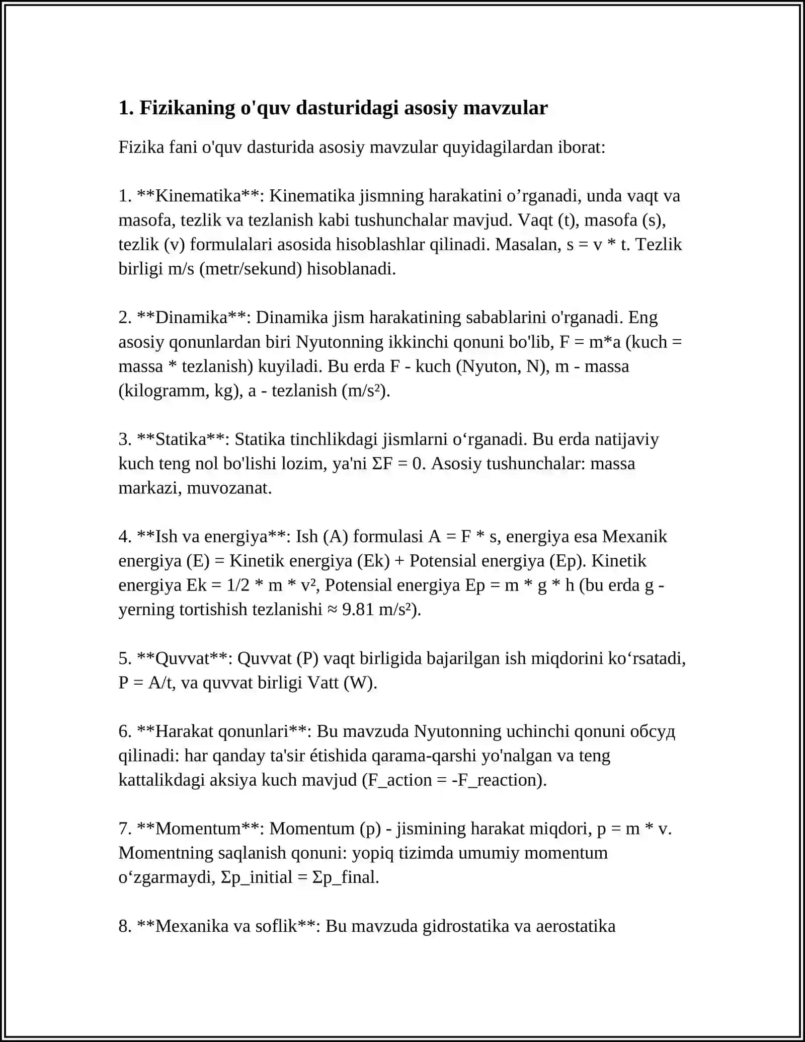 FIZIKA OʻQITISH METODIKASI KURSINING DEAGOGIK FAN SIFATIDAGI MAQSADI, PREDMETI VA VAZIFALARI 3